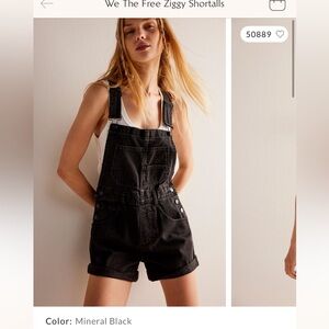 WE THE FREE denim Ziggy Shortalls